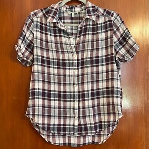 Plaid Lucky Brand Blouse